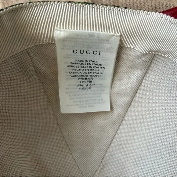 ✨ NWT Gucci Flora GG Supreme Monogram Coated Canvas Baseball Hat - Size M - Picture 7 of 16